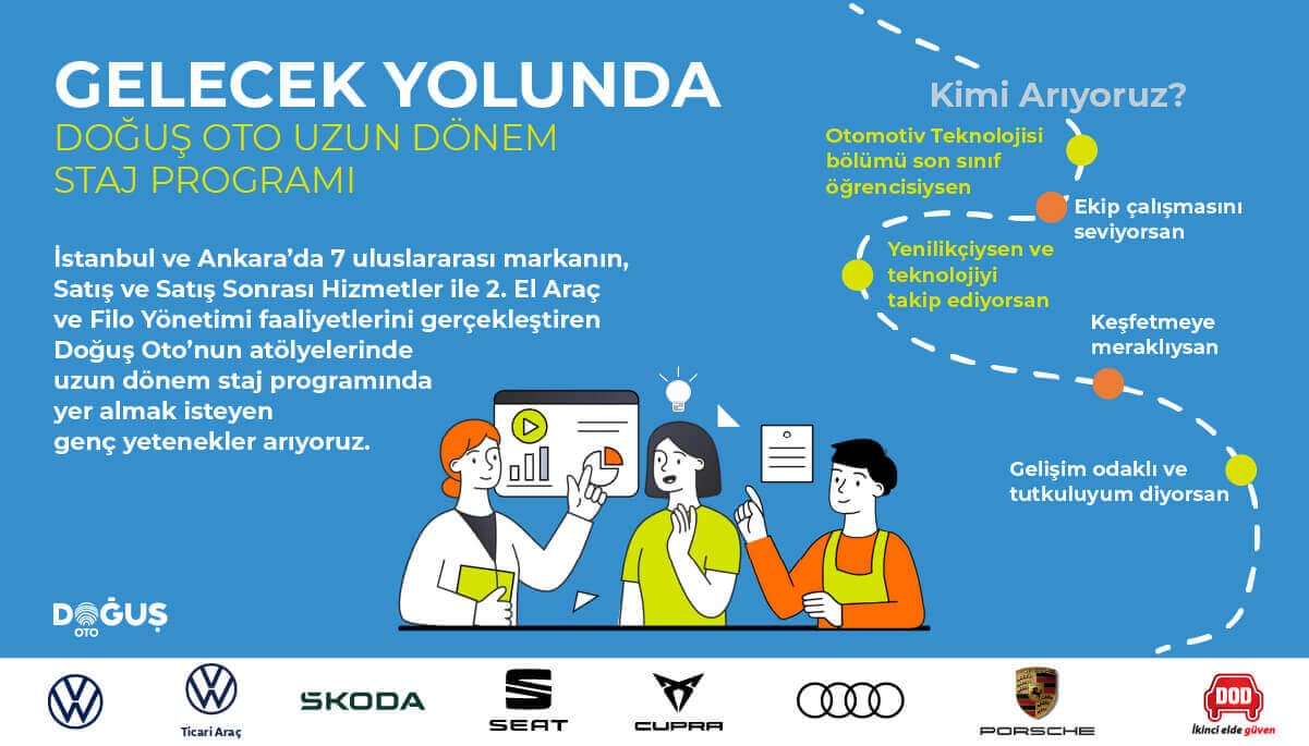 Doğuş Oto Atölyede Uzun Dönem Staj Programı ile ilgili fırsat görseli