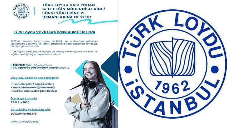 Türk Loydu Vakfı Burs Başvurusu 2026-2027 ile ilgili fırsat görseli