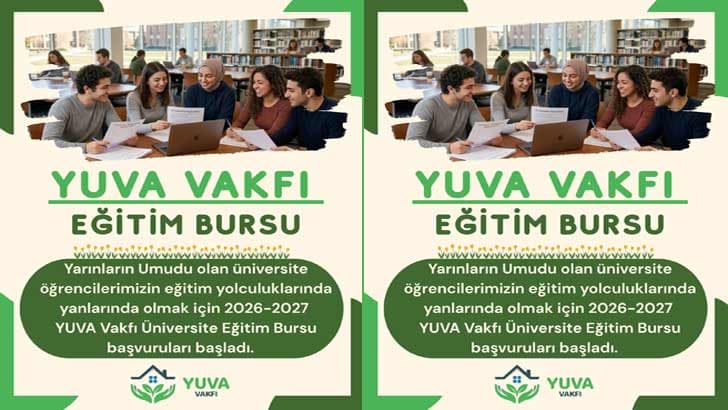 Yuva Vakfı Burs Başvuruları 2026-2027 ile ilgili fırsat görseli